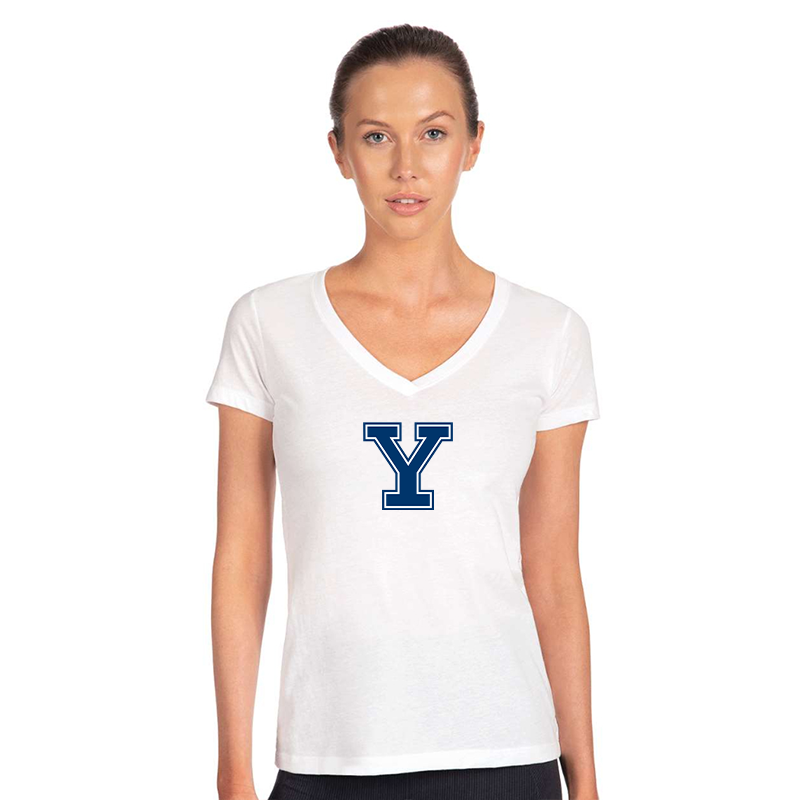 Women's Yale Bulldogs  Next Level V-Neck T-Shirt